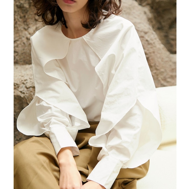 design silhouette blouse<t1373>