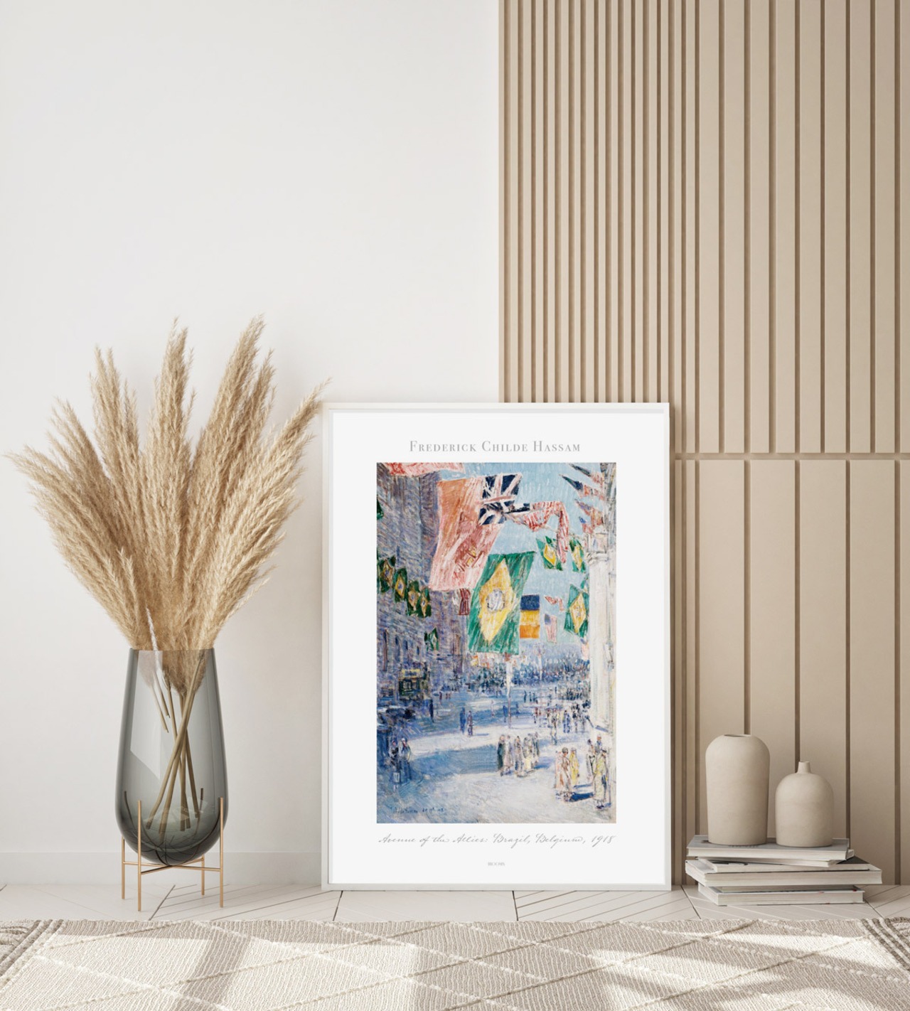 チャイルドハッサム Avenue of the Allies: Brazil, Belgium | AP164 | アートポスター 旗 ブラジル ベルギー 風景画 絵画 名画 名作 - 3
