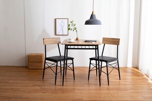 【3点セット】Roly 幅70cm ダイニングテーブル+チェア2脚
