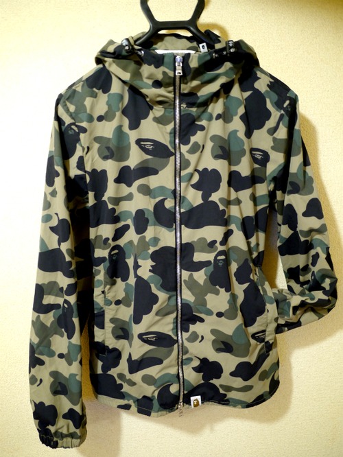 美品★A BATHING APE アベイシングエイプ マウンテンパーカーナイロンジャケット★