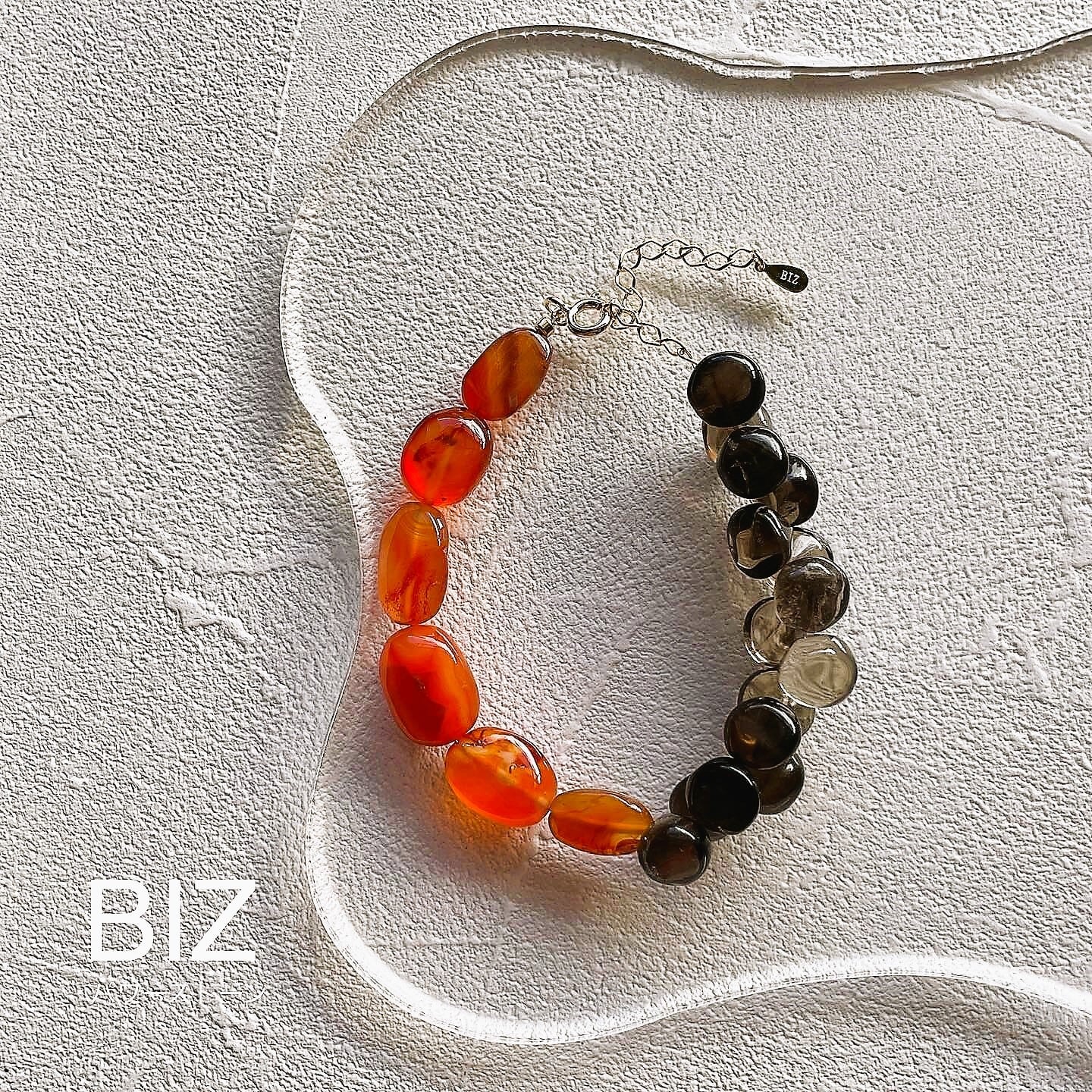 Carnelian & Smoky Quartz(カーネリアン・スモーキークォーツ)