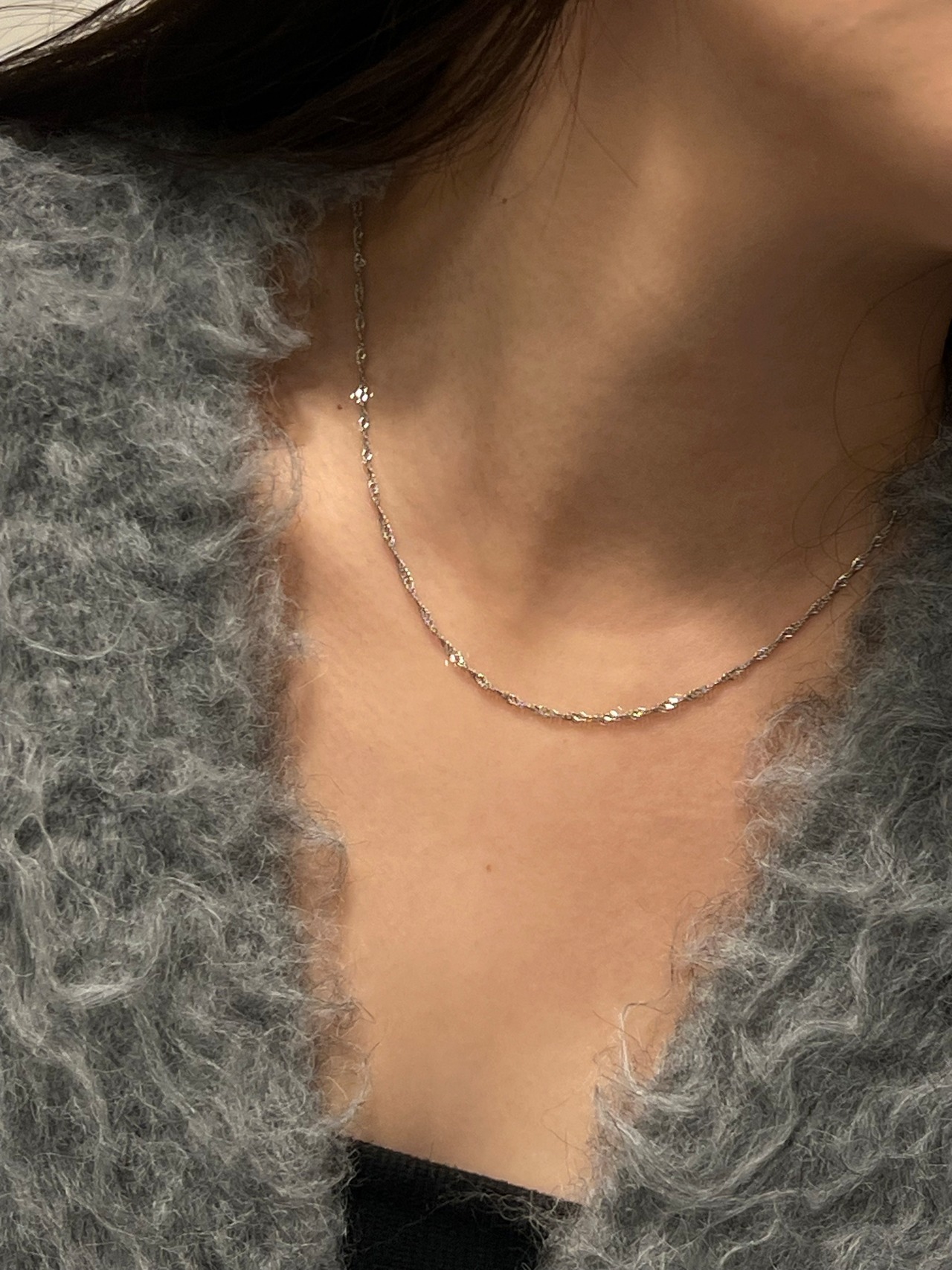 Screw chain necklace