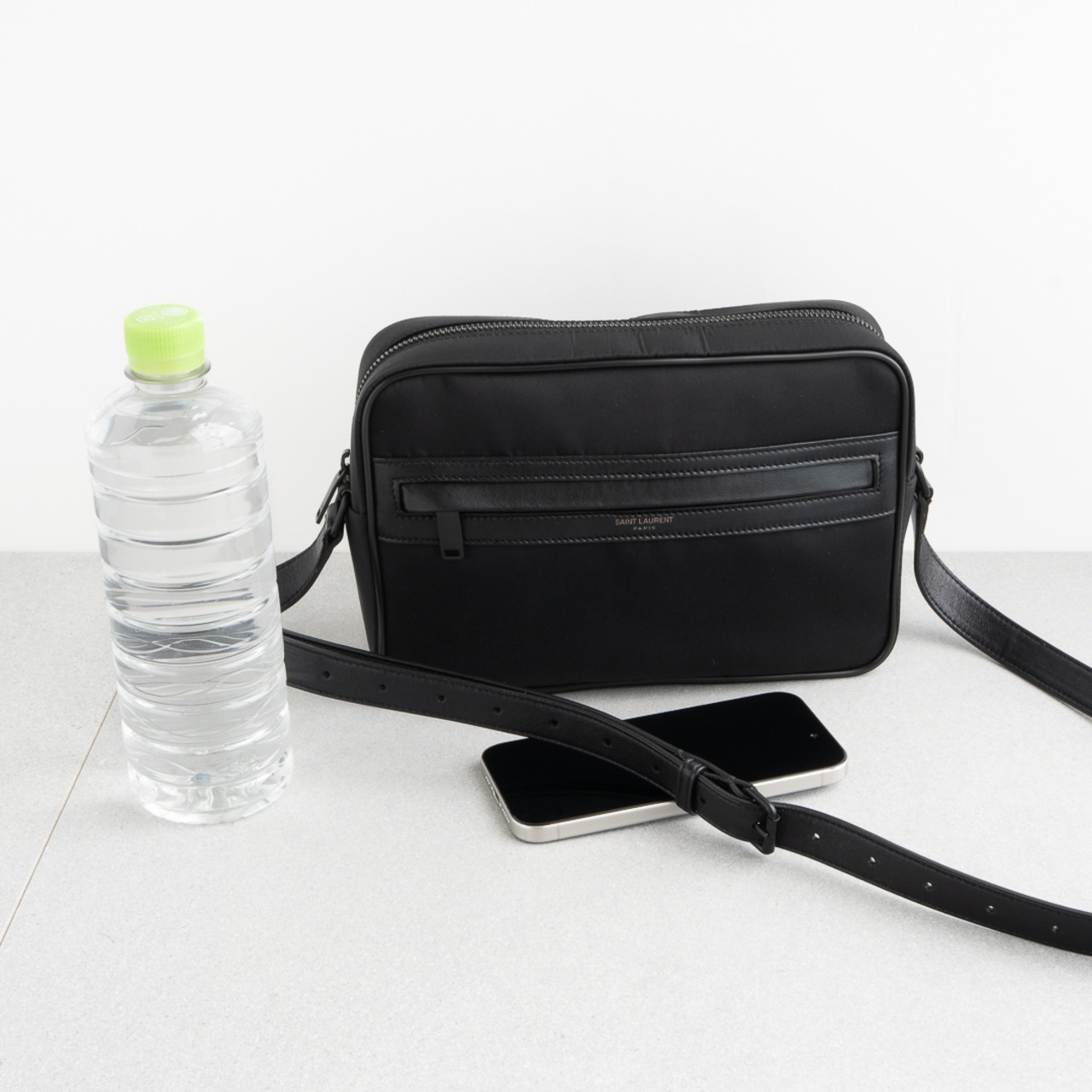 サンローラン キャンプ ナイロン ラムスキン カメラバッグ