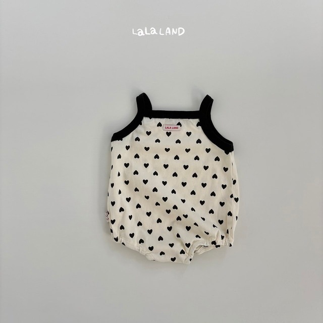 《予約》送料無料【lalaland】bebe) Heart Dot Suit