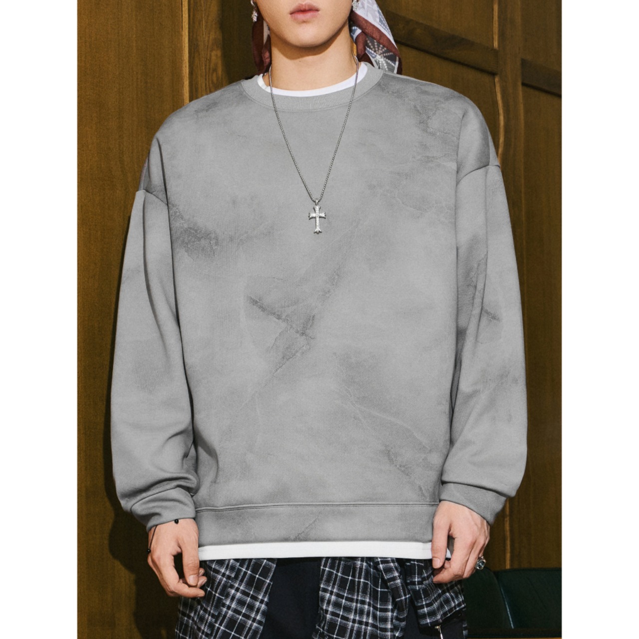 Washed Drop Shoulder Sweatshirt　TB2574・画像11