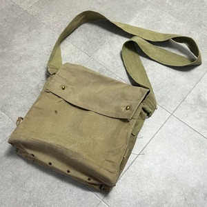 イギリス軍 40s 40年代 ガスマスクバッグ ショルダーバッグ ステンシル入り
