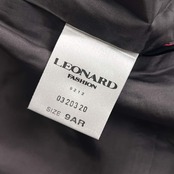 LEONARD レオナール 花柄 切替ウール 半袖 ワンピース 9AR/レディース