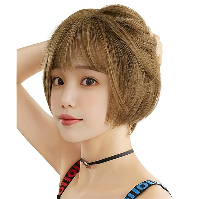 FORCUTEUウィッグ ショート ボブ 金髪 フルウィッグ 女性 かつら 自然