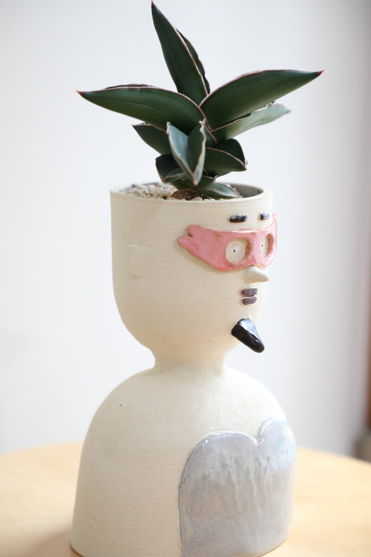 人シリーズ/カズオ】陶芸作家 山中 正大×翠堂明 コラボ植木鉢 | 【厳選