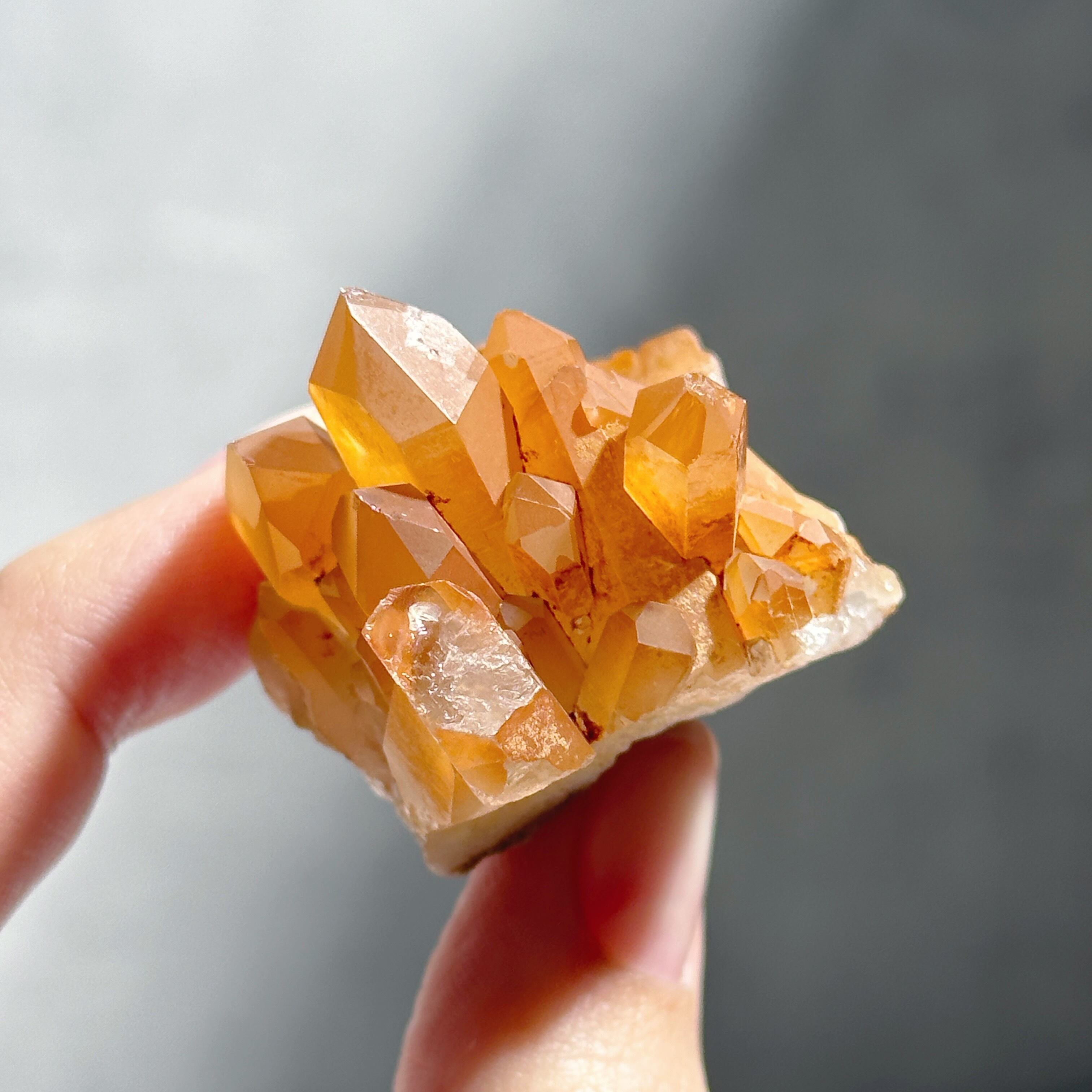 タンジェリンクォーツ クラスター42◇ Tangerine Quartz ◇ 天然石