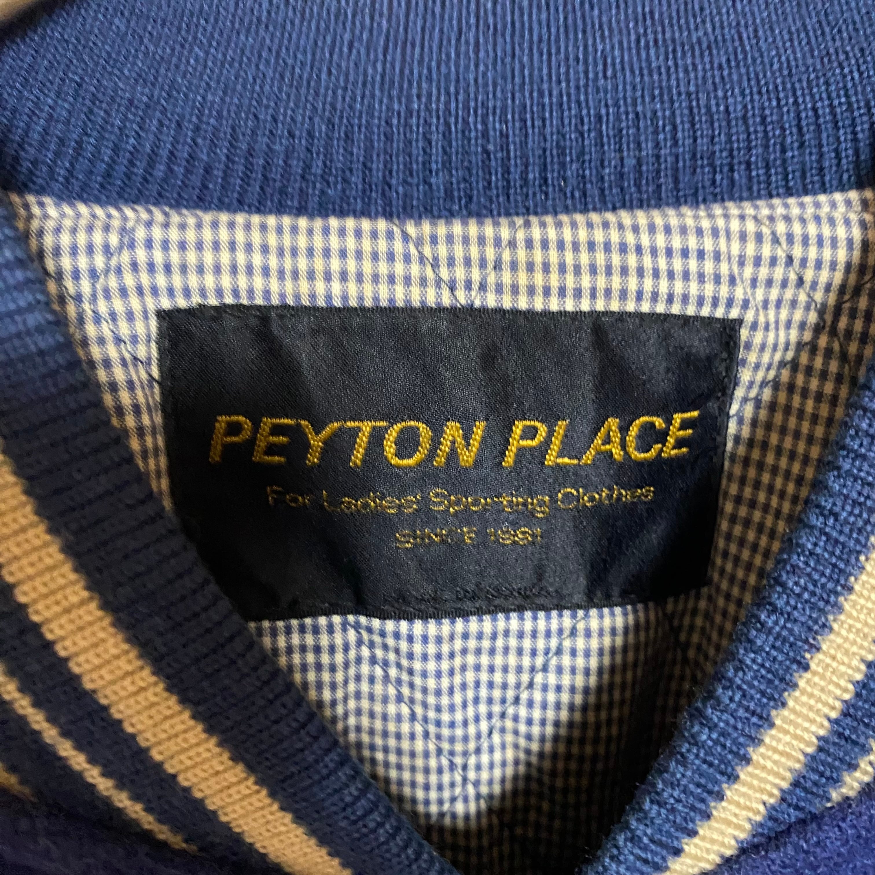 PEYTON PLACE ペイトンプレイス スタジャン ブルー 牛革 古着 | LUCKY