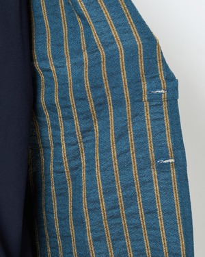 m's braque "TRIMMED JACKET〔BLUE STRIPE〕"