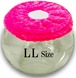 【LLサイズ】ショッキングピンク　チンチラ　デグー　砂浴び容器　飛び散り防止　ブラッシング効果  Chinchilla's glass ball for dust bath [LLsize] fluffy ring is [shockingpink color] .