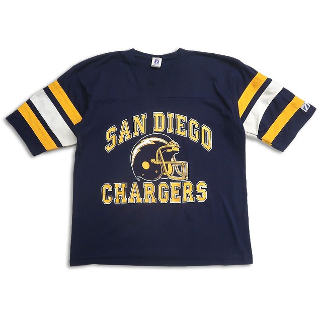 古着 80年代〜 USA製 LOGO7 NFL サンディエゴ・チャージャーズ Vネック 