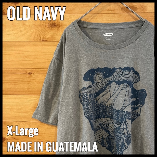 【OLD NAVY】Tシャツ キャンプ アウトドア イラスト XL ビッグサイズ オールドネイビー US古着 アメリカ古着