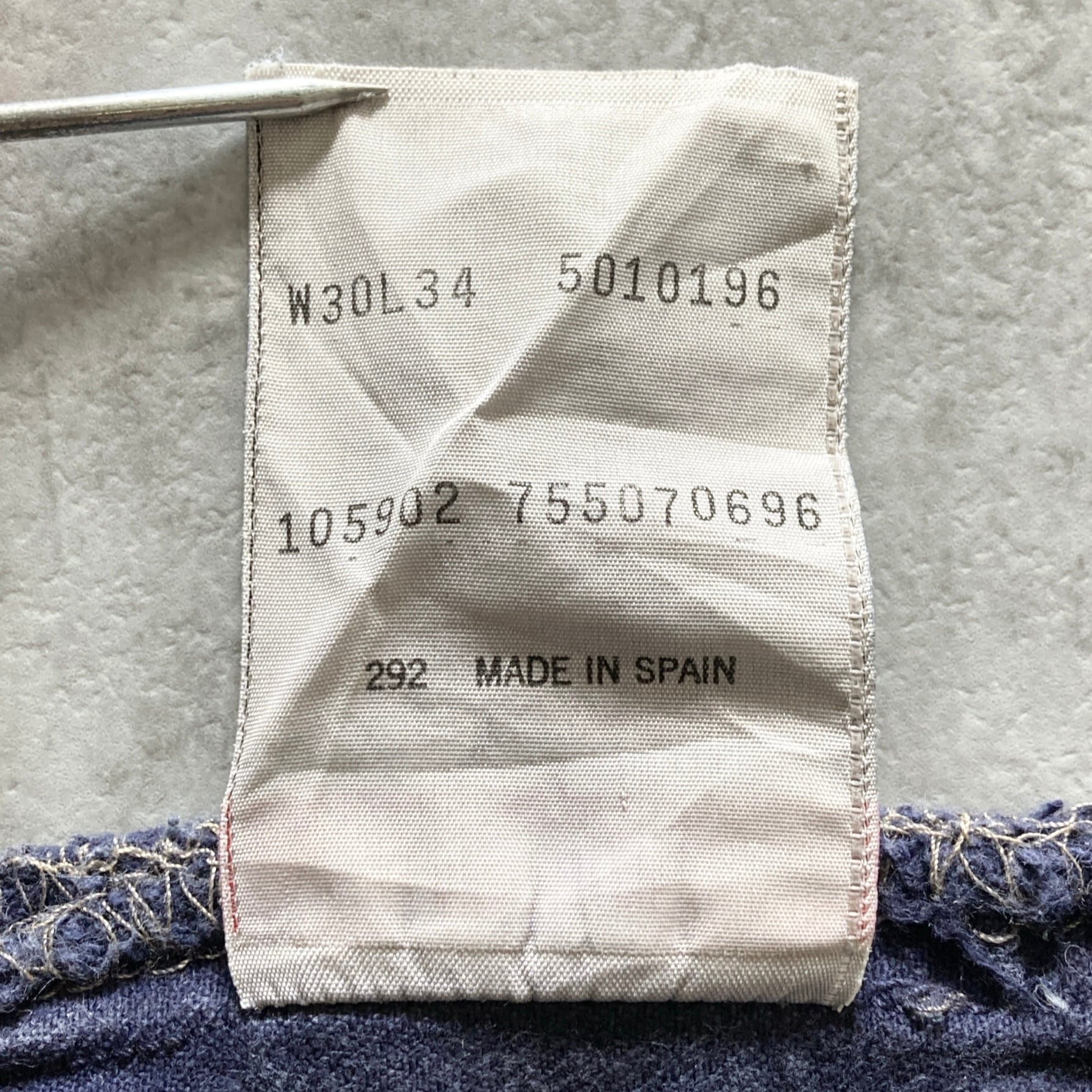 W30 L34】90s Euro Levi's 501 ユーロリーバイス 96年製 スペイン製 裏