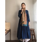 リサイクルサリーのカンタショール 小07 インドの手仕事布 Mulaセレクト