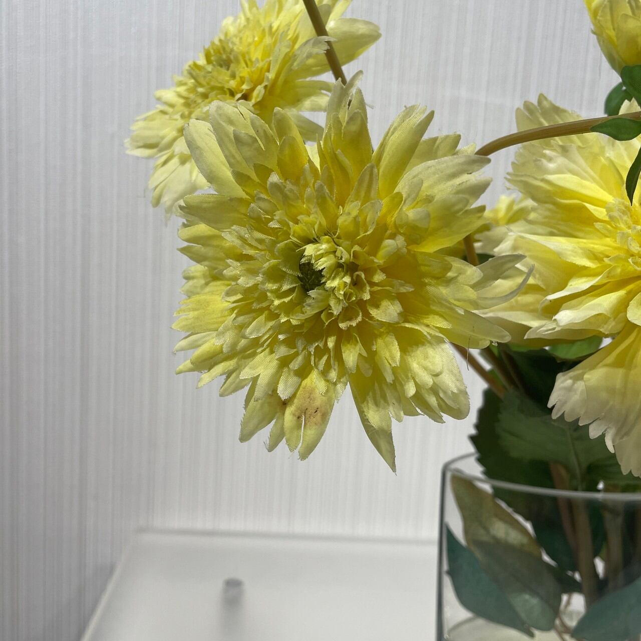 EMILIO ROBBA フラワーベース 造花付き ガラス 花瓶  アート