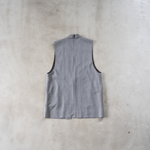 unknown used Silk wool Sleeve less HANTEN