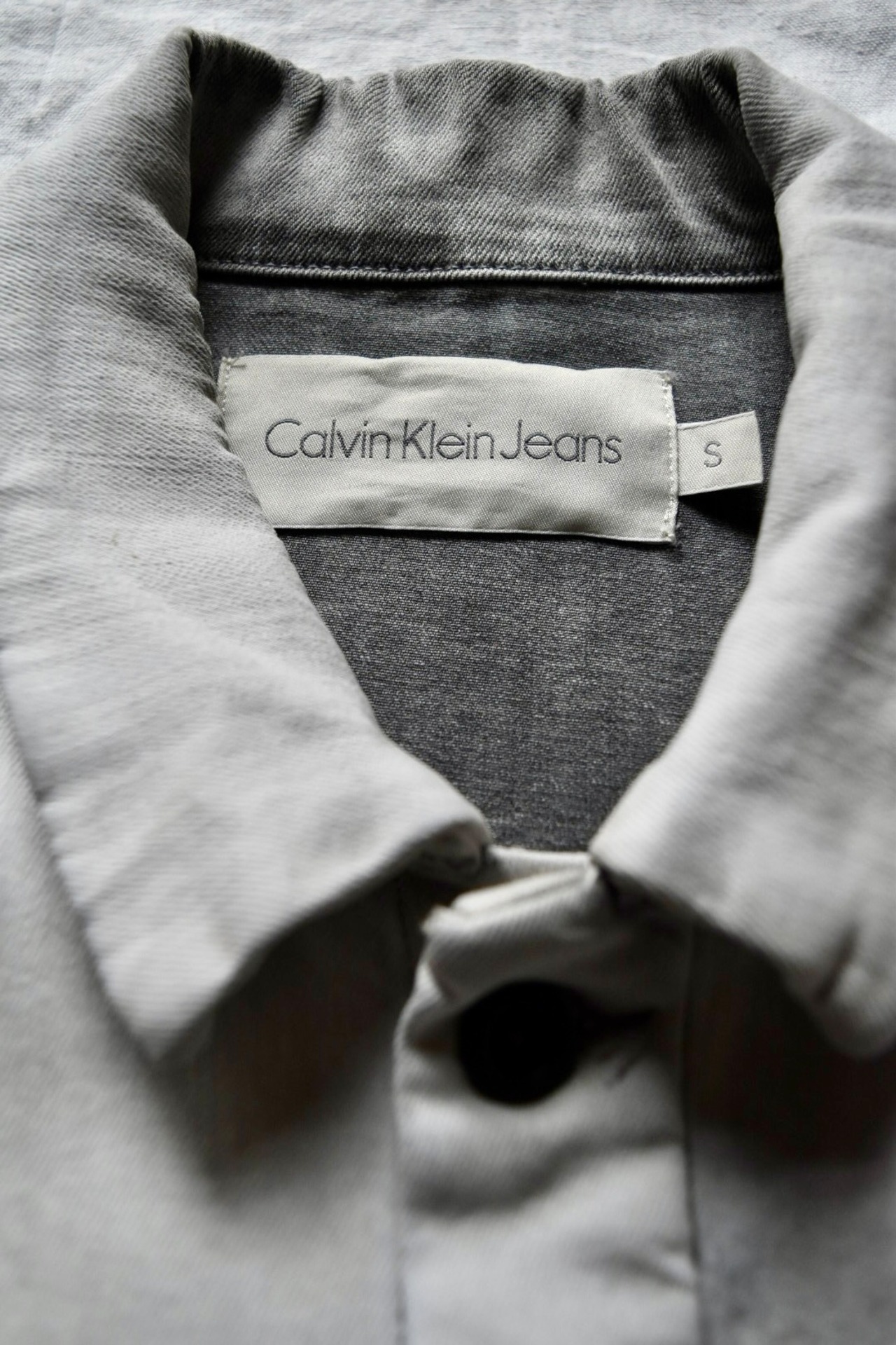 "Calvin Klein" Acid gray denim jacket