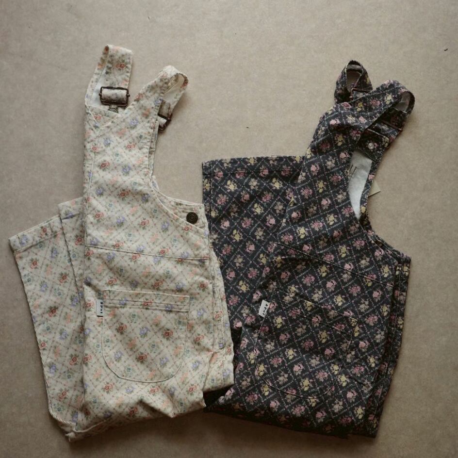 &pal/floral pattern code overalls - 2color