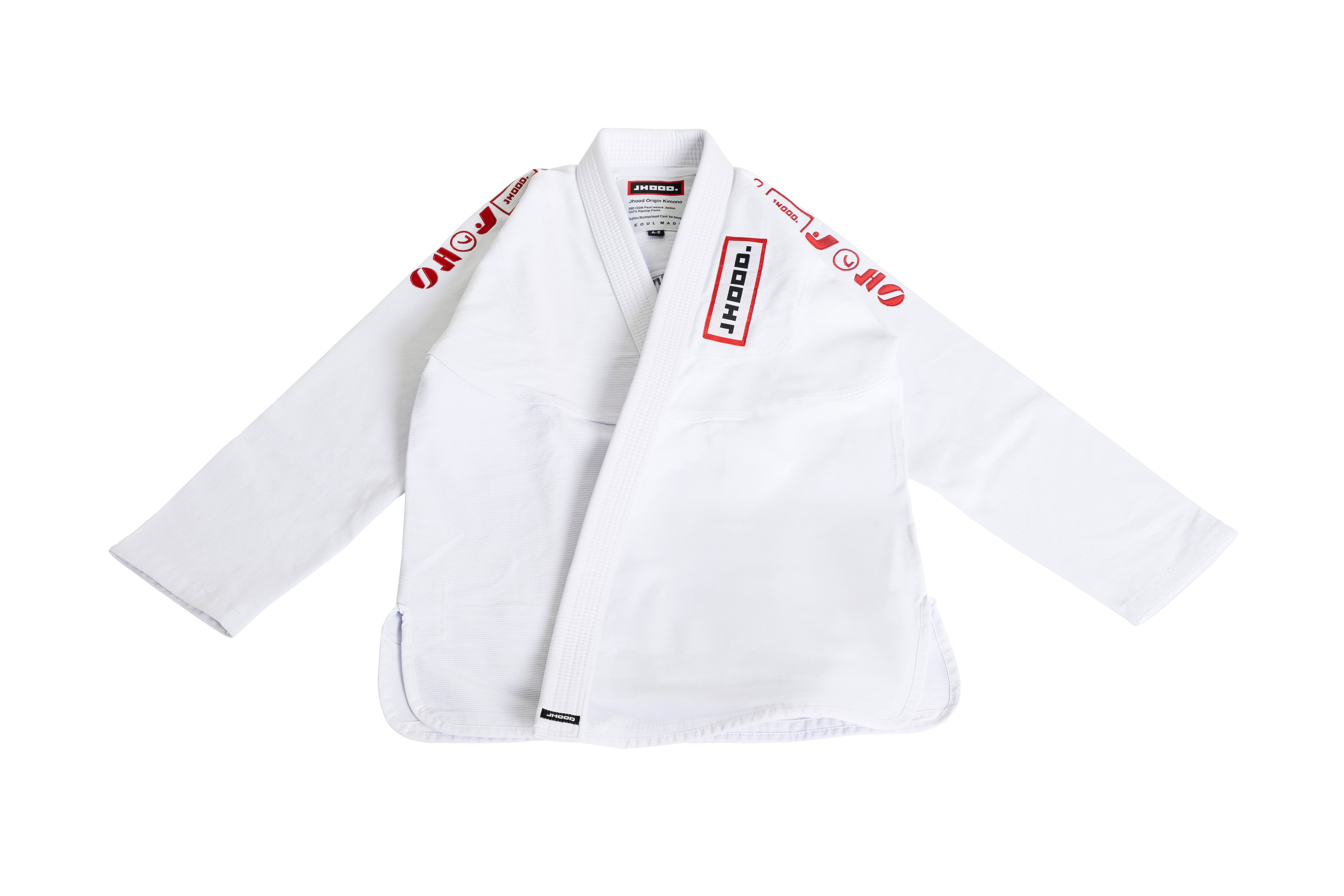 KIDS：[Jhood] Origin gi-柔術着 (White)-2024年IBJJFユニフォーム規定 
