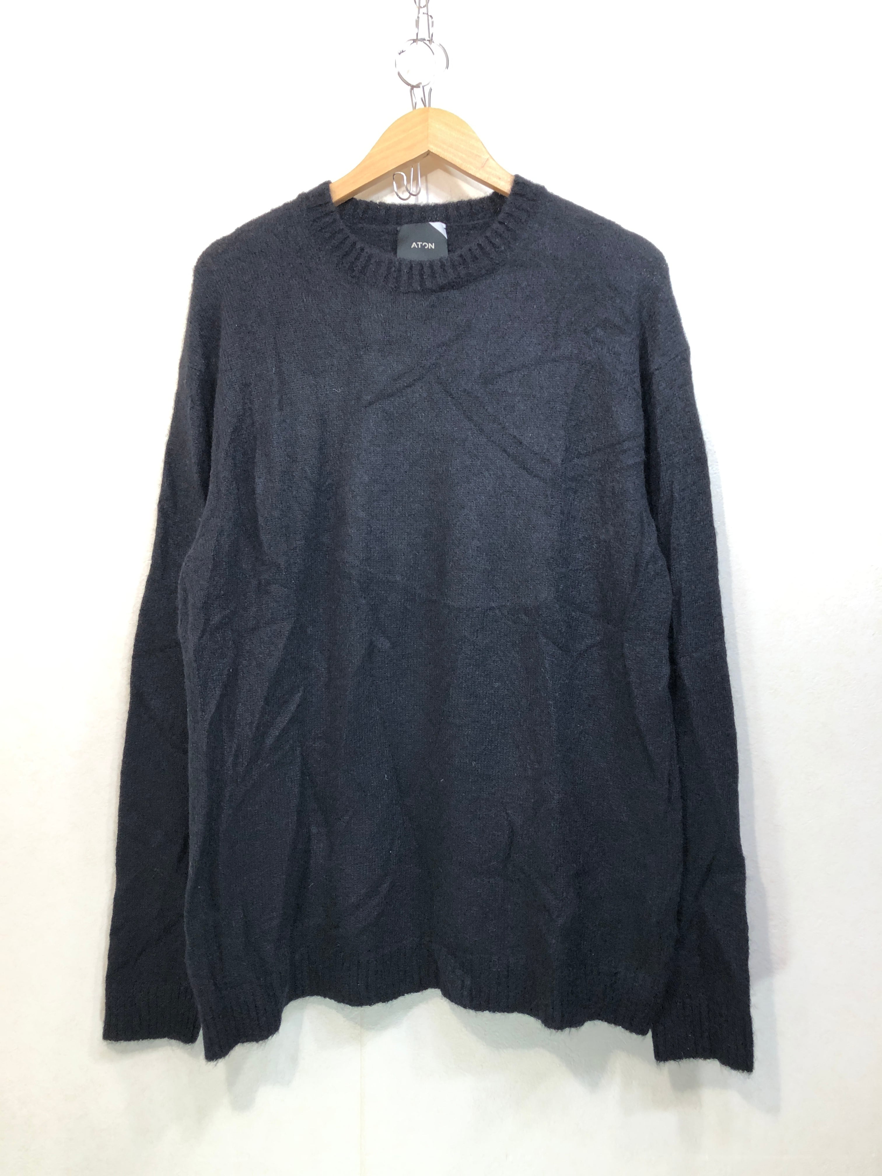 030922●  ATON BABY ALPACA CREWNECK SWEAT