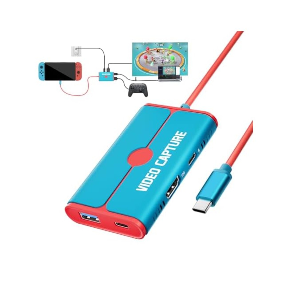 キャプチャーボード Switch対応 最高4K HDMIパススルー機能【2024 