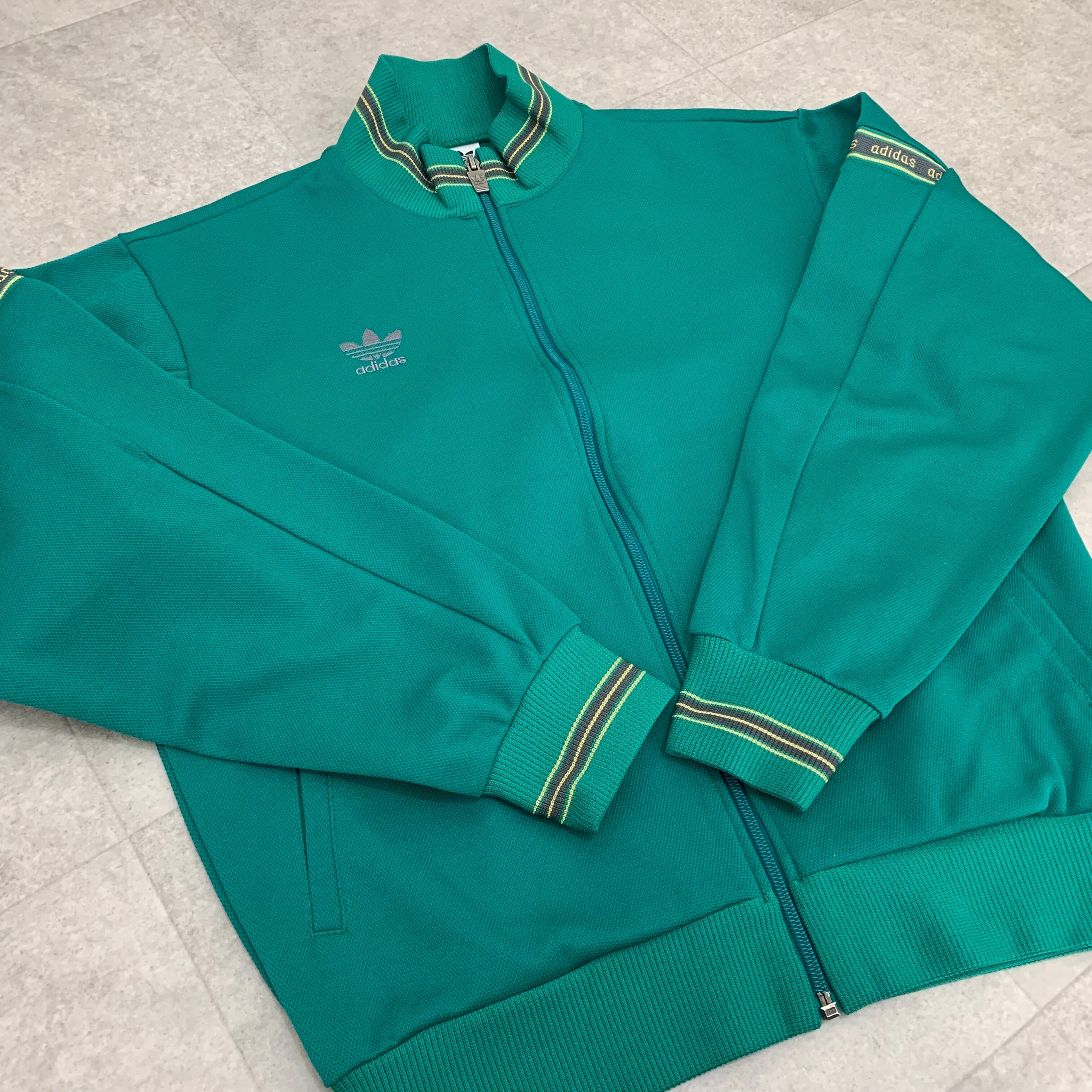 アディダス adidas トラックジャケット 80s 90s ジャージ グリーン 緑