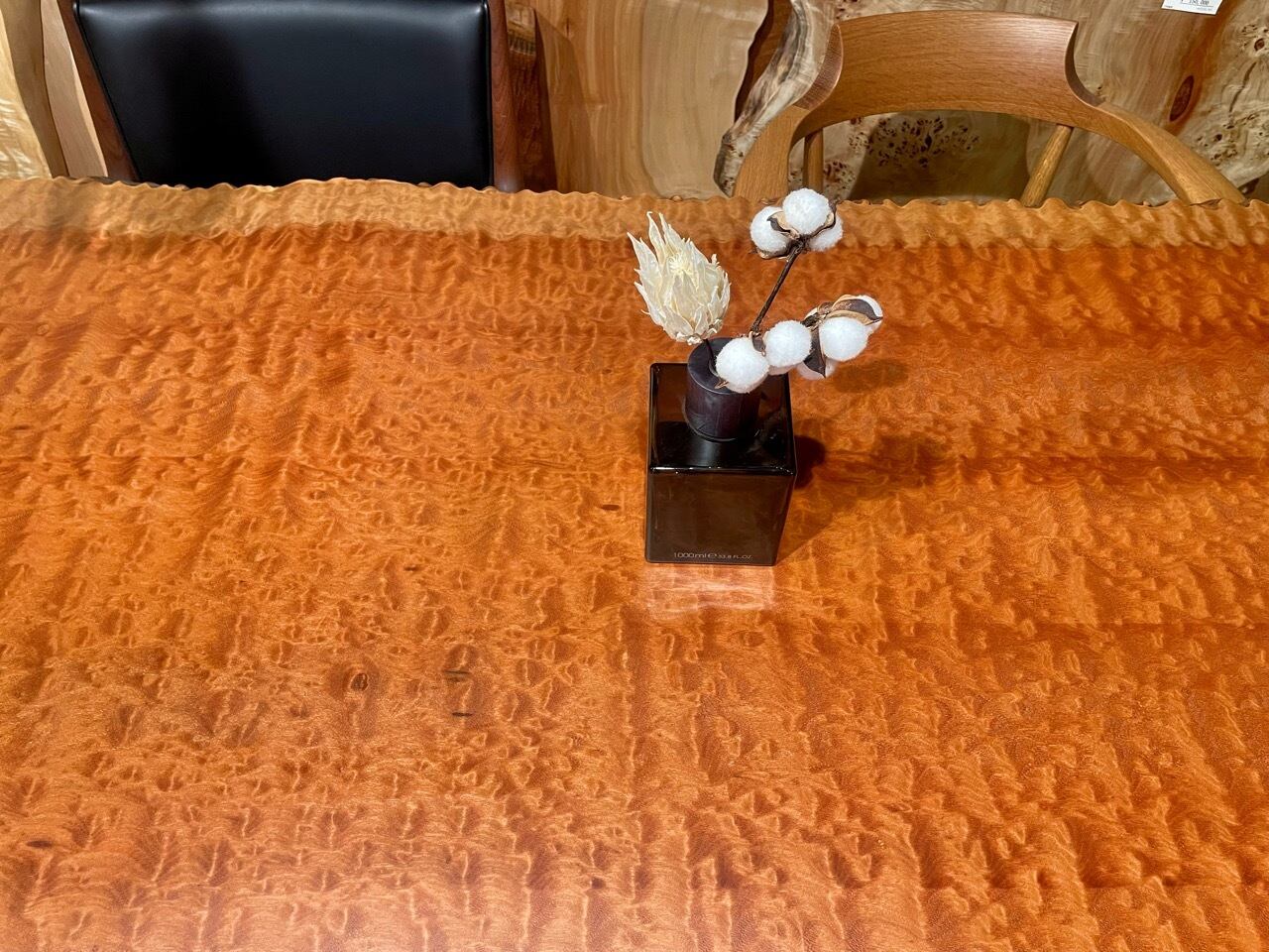モアビ 玉杢 一枚板 2150×900-920×45 20267-2 | 千年家具 - 一枚板