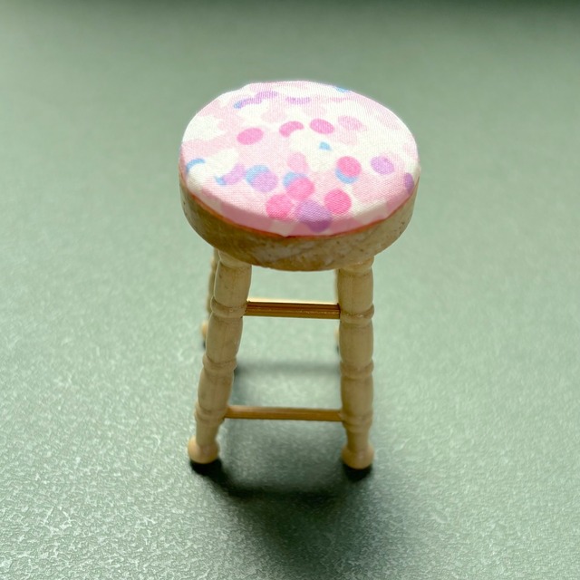 020-30217　＊オリジナル　クッションスツール＊ ラウンド ロータイプ 3色