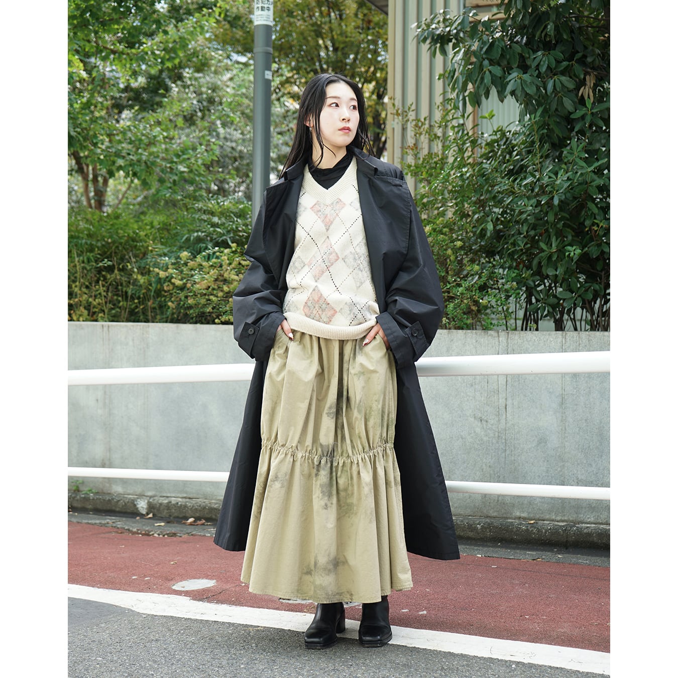 Nomàt] (ノマット) 24AW N-K-01 Argyle Reversible Vest | Clique