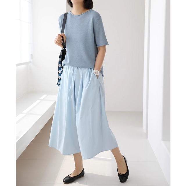 Drawstring loose wide pants ◇4colors 2091