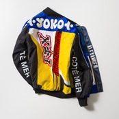 再構築 モーターサイクルリメイクジャケットSPORTS MIX BOMBER JACKET FOX sbomberjk02