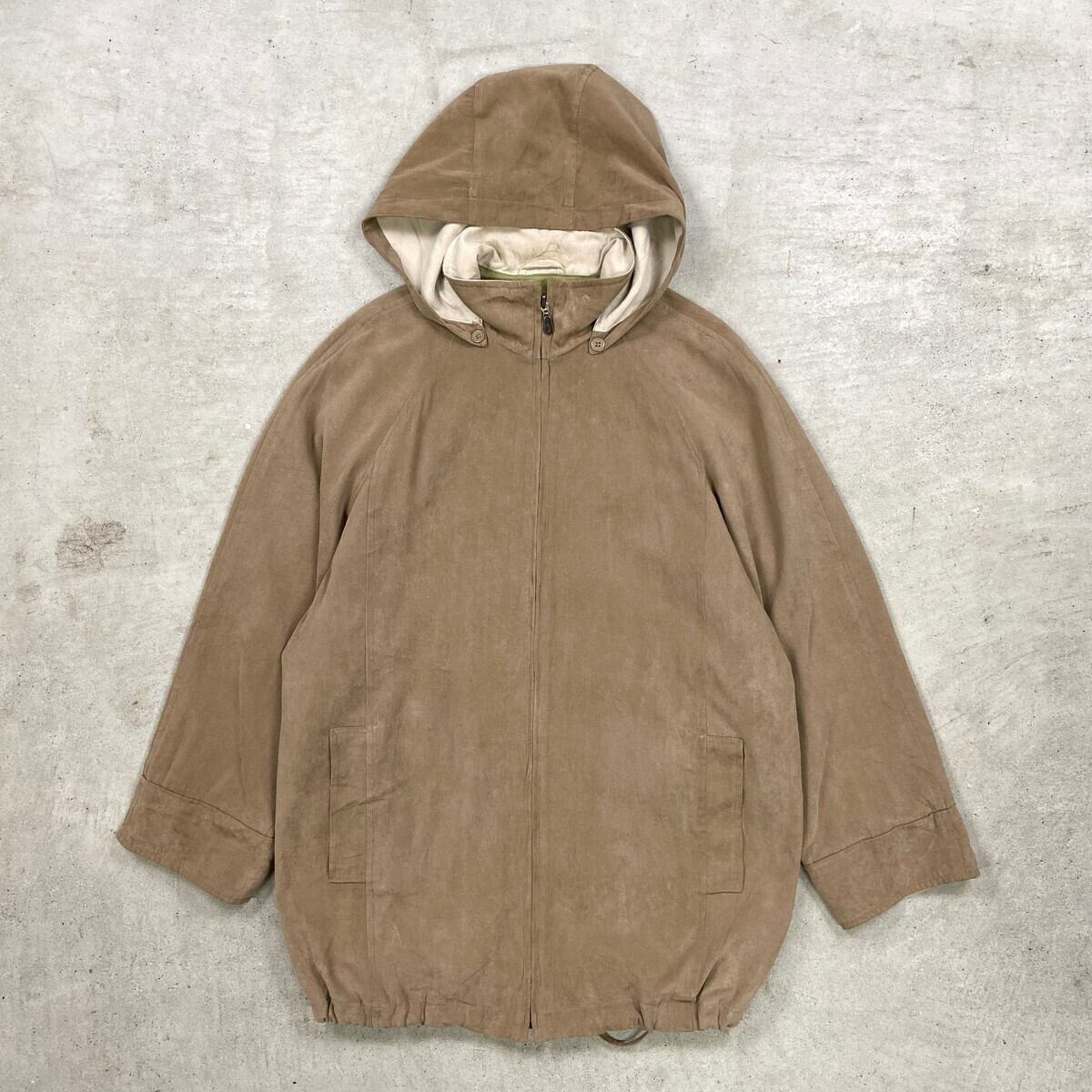 90年代 LONDON FOG ロンドンフォグ フェイクスエード フーデッド