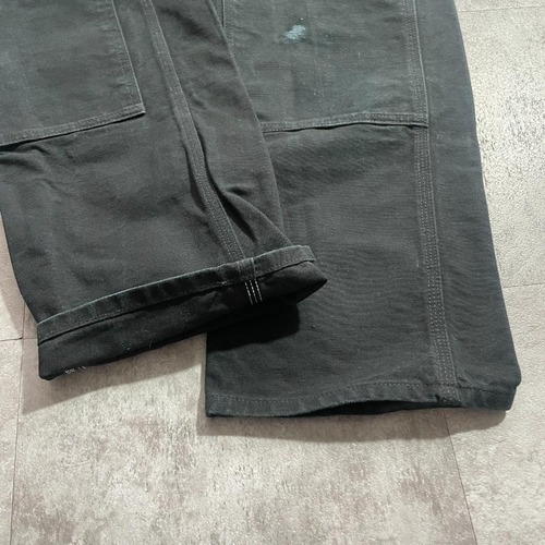 USA製 ブラック ダブルニー Carhartt B01 BLK 32×32 詳細写真6