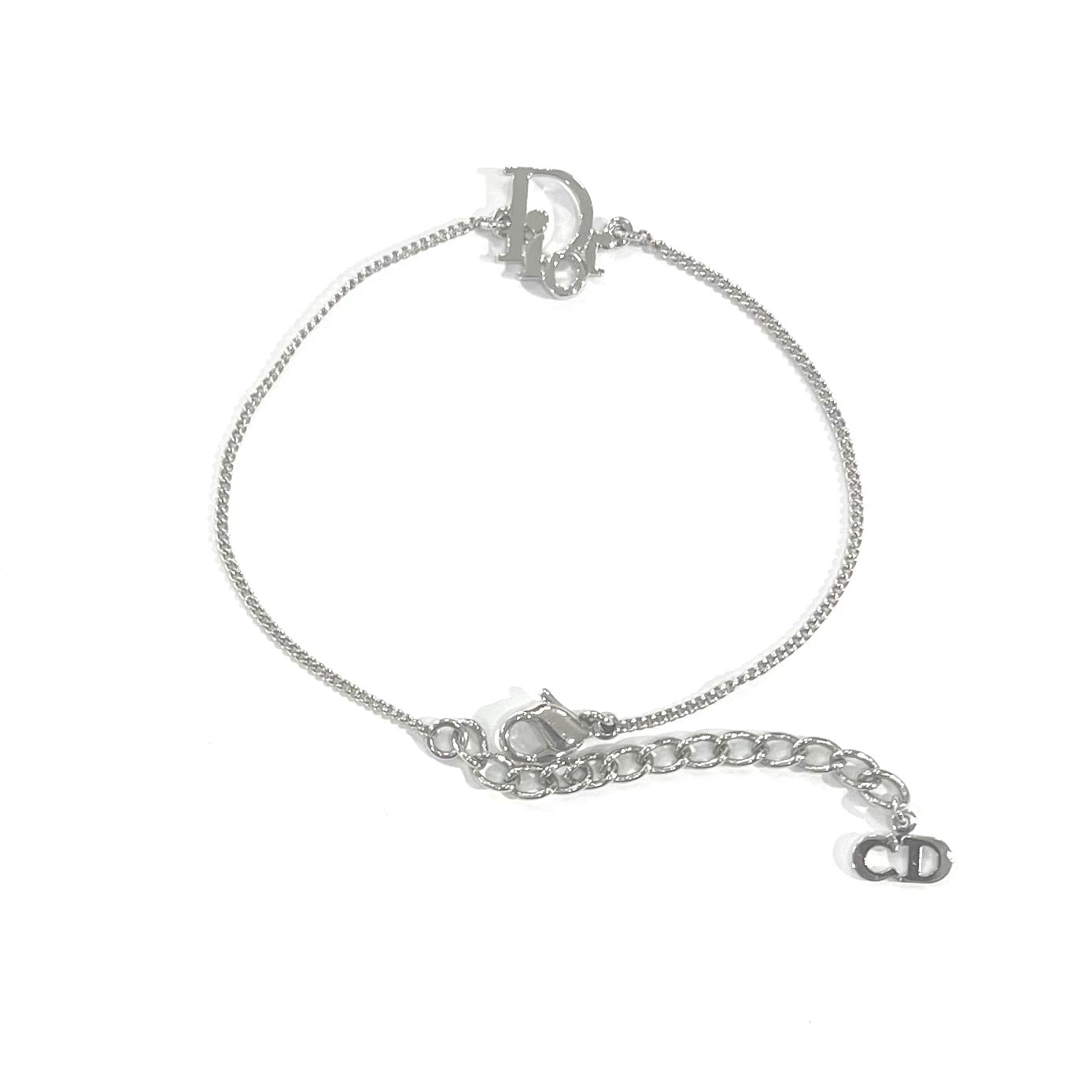 Christian Dior】 2537 Dior CDロゴ チェーンブレスレット／シルバー