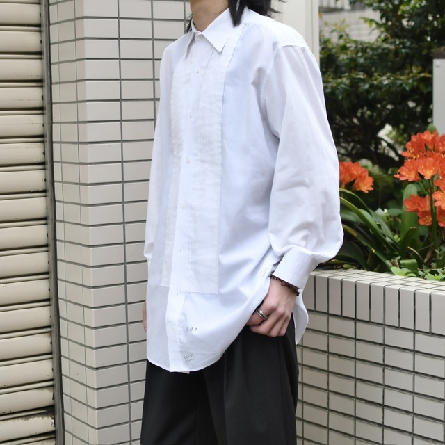 SAVVI pleats dress shirt white