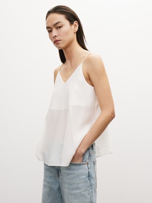 [RECTO][WOMEN] BACK OPEN CAMISOLE TOP (IVORY) 正規品 韓国ブランド 韓国通販 韓国代行 韓国ファッション レクト 日本 店舗