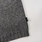 Paul Smith ポールスミス BLACK ハイネック ジップアップ ウールニット ジャケット サイズ L /グレー/メンズ