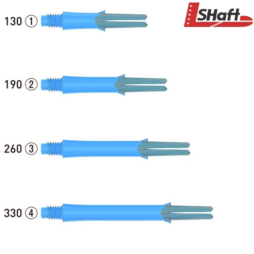 L-SHaft Lock Straight [Clear Blue]
