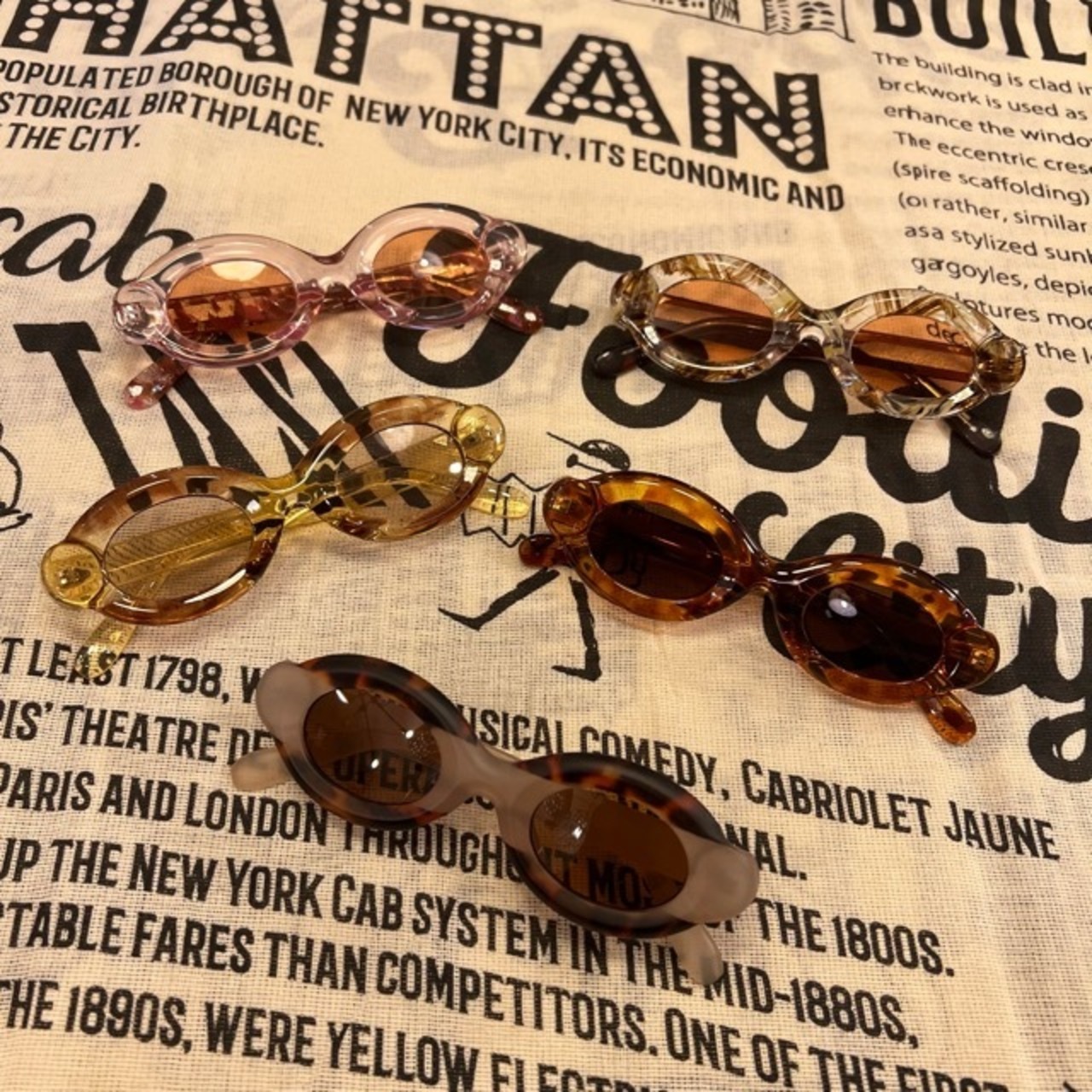 TOPANGA Accessory Retro Oval Sunglasses 6Type レトロオーバルサングラス　Sunglasses　サングラス　オーバル　レトロ