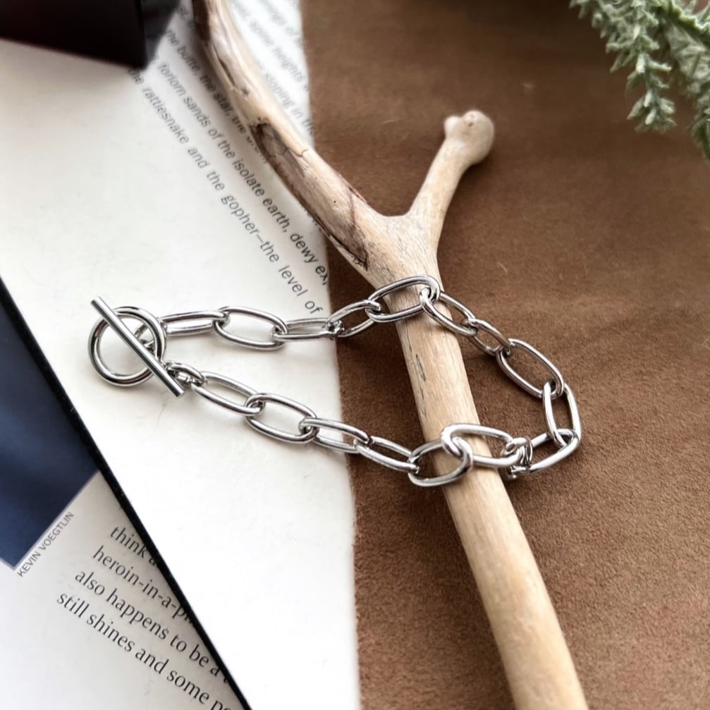Oval Chain Bracelet【SILVER】 | Akto