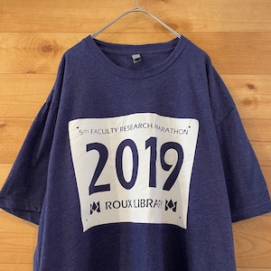 【NEXT LEVEL APPAREL】2019 ロゴ プリント 半袖 Tシャツ XL ビッグサイズ US古着 アメリカ古着