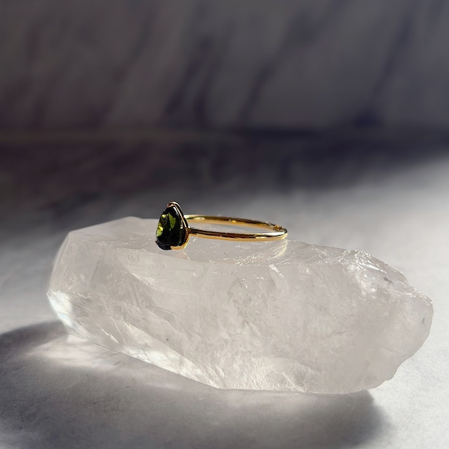 【teardrop ring】~トルマリン~