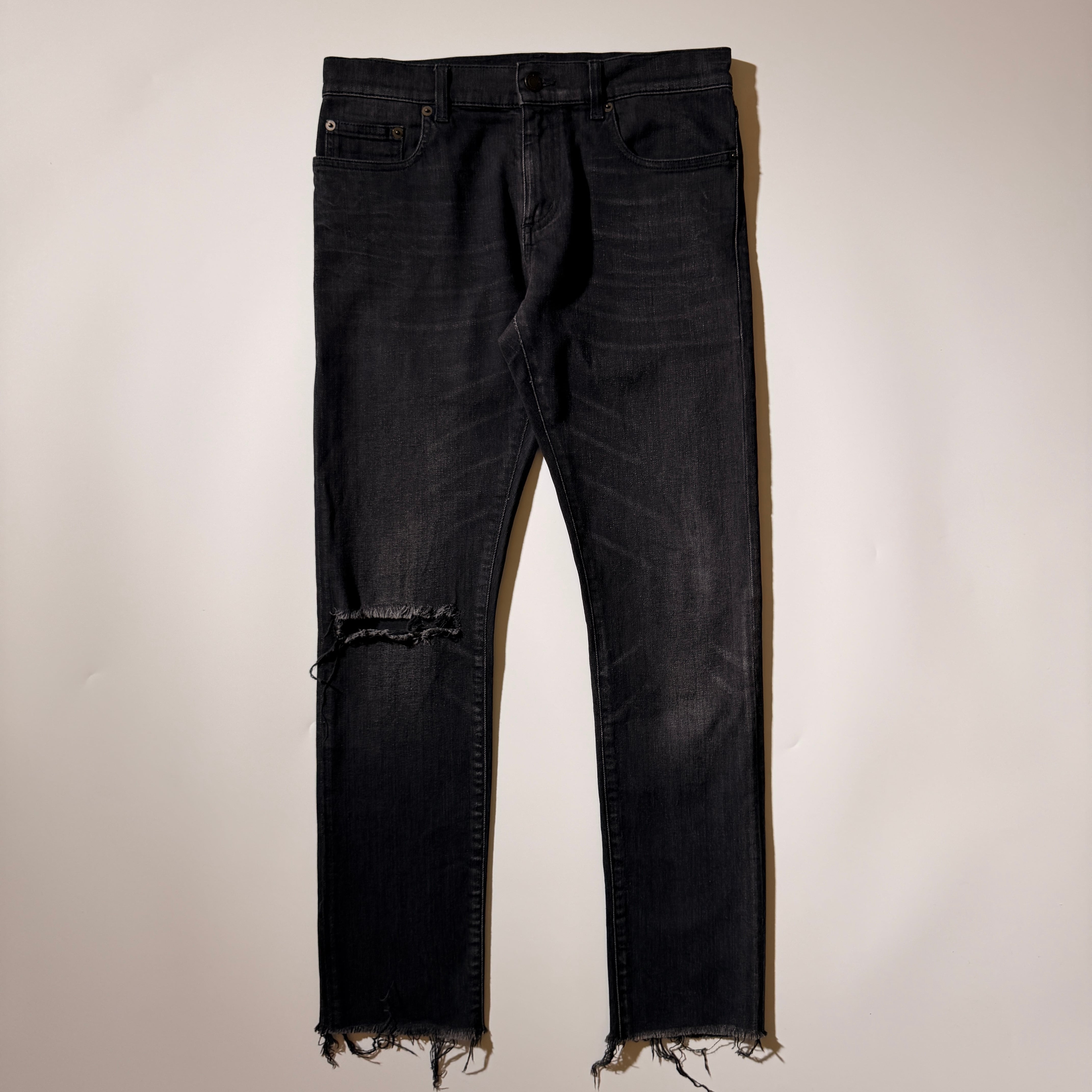 名無し　Saint Laurent デニム　29インチ Saint Laurent Denim pants cotton black 29 | ASSET VINTAGE アセット