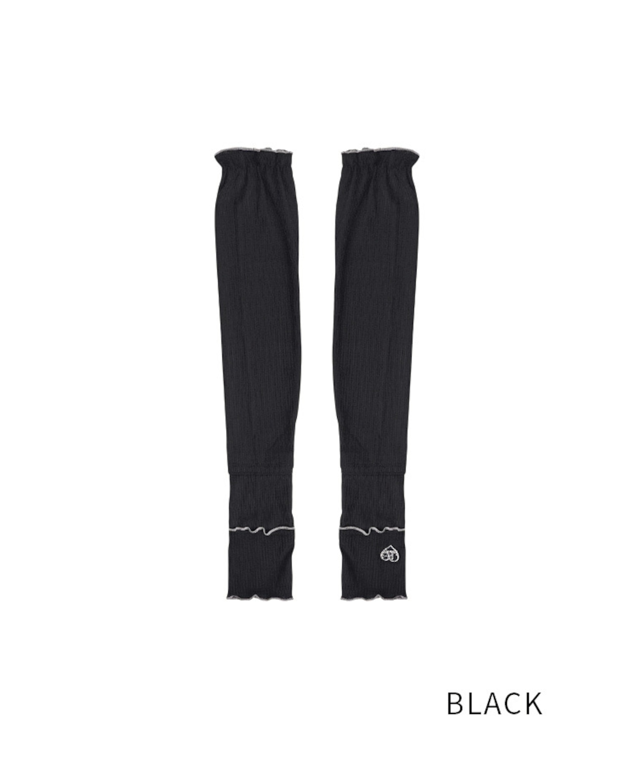 【直営限定ITEM】バイカラーメロウアームカバー (BLACK) CQ-49505H