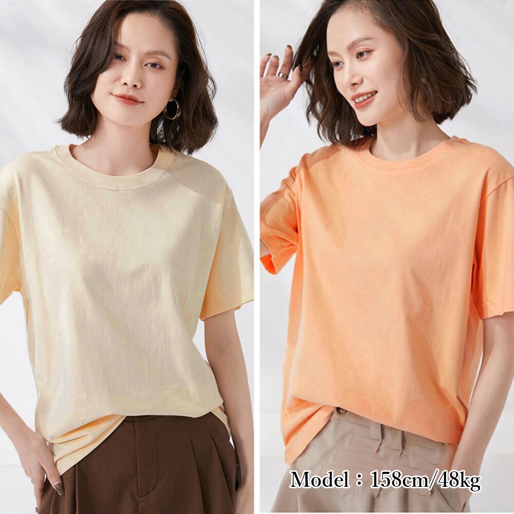 半袖 ロング Tシャツ レディース 春夏秋 トップス インナー 大人 かわいい シンプル おしゃれ カジュアル ロンT 大人可愛い 大人女子
