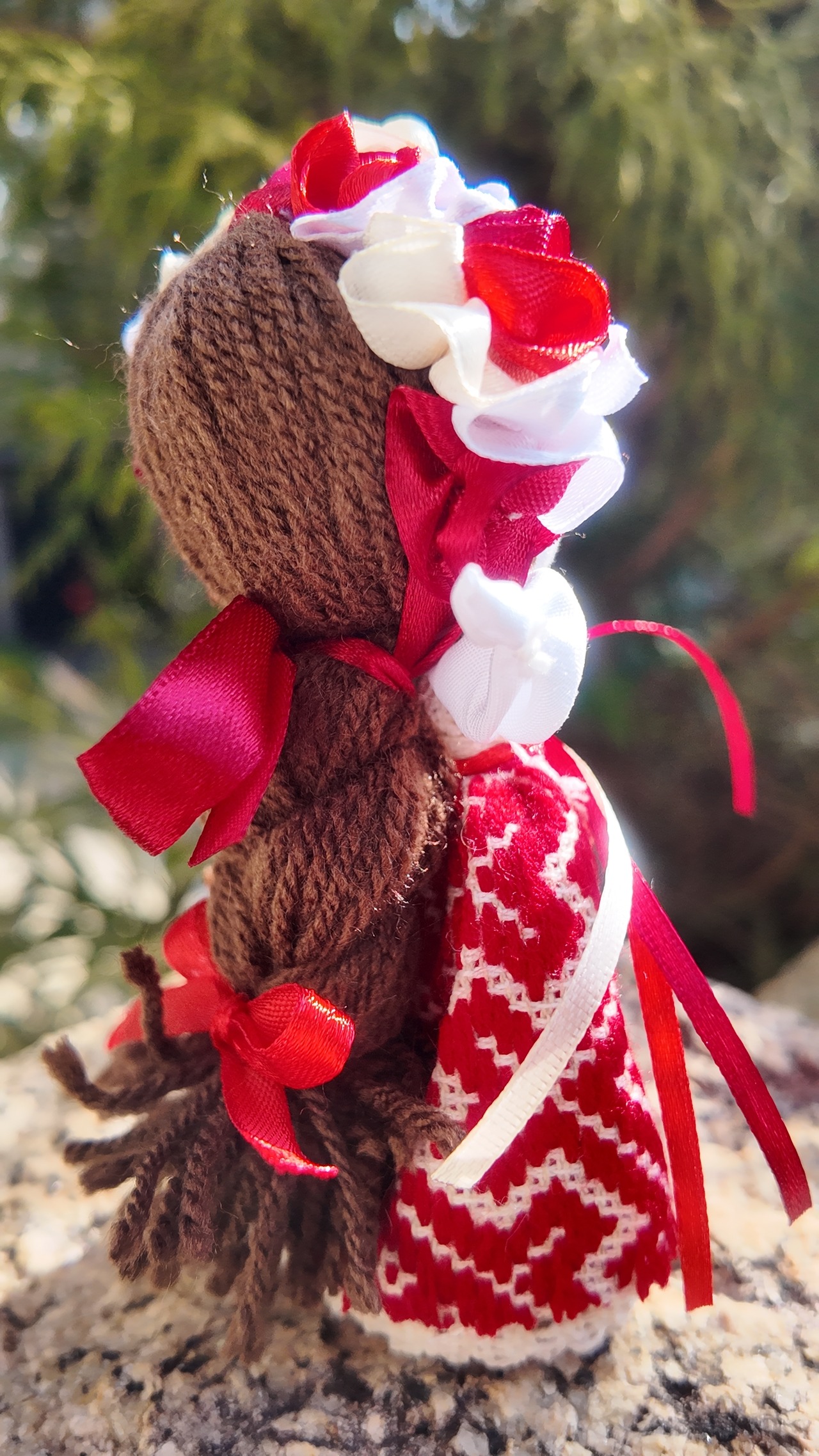 UA.Designer手作りモタンカ 14cm（ウクライナの御守り）スタンド付き - 7