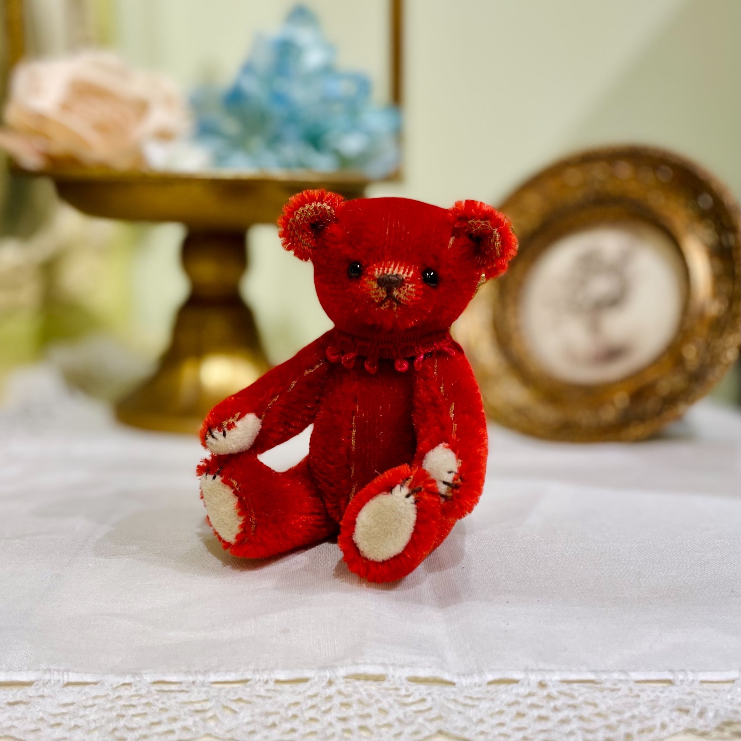 Sold※作家様作品 まつもとようこ テディベア（レッドB） | Bells Room